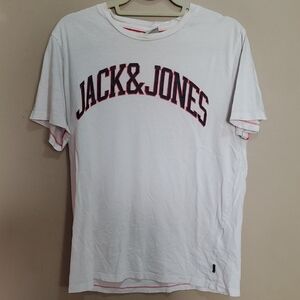 Jack & Jones White T-Shirt for Men Large